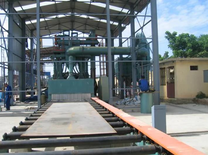 鋼板拋丸機(jī)(定義屬于輥道通過式拋丸機(jī)嗎)